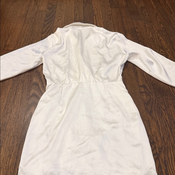 Zara White Satin Effect Mini Dress - Picture 7 of 10